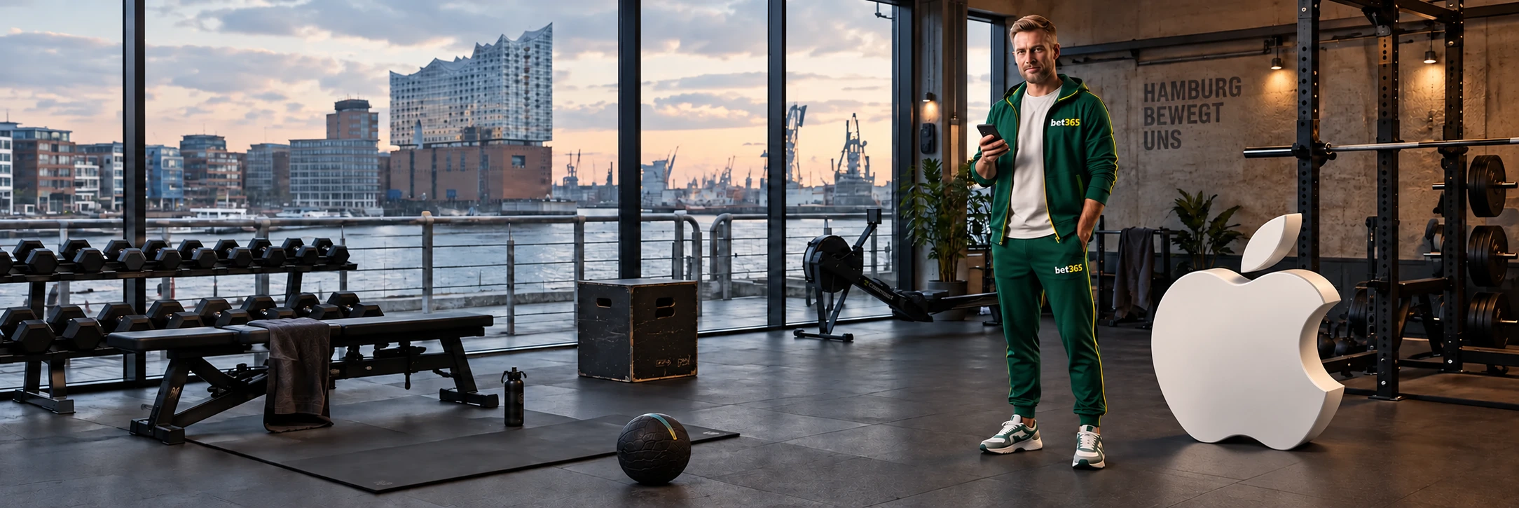 Illustration: bet365 auf einem Smartphone mit Apple-Symbol